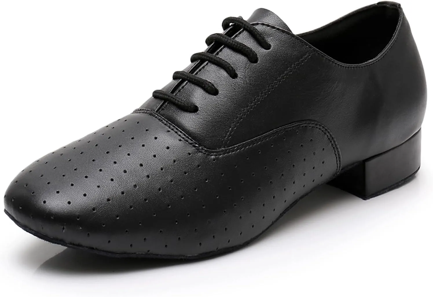 Men's Closed-Toe Ballroom Tango Wedding Performance Practice Professional Dance Shoes