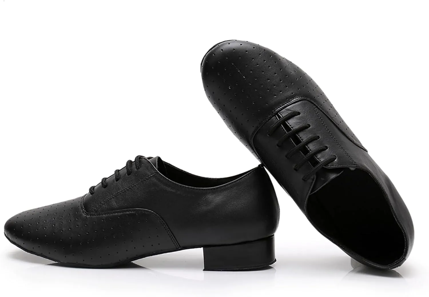 Men's Closed-Toe Ballroom Tango Wedding Performance Practice Professional Dance Shoes