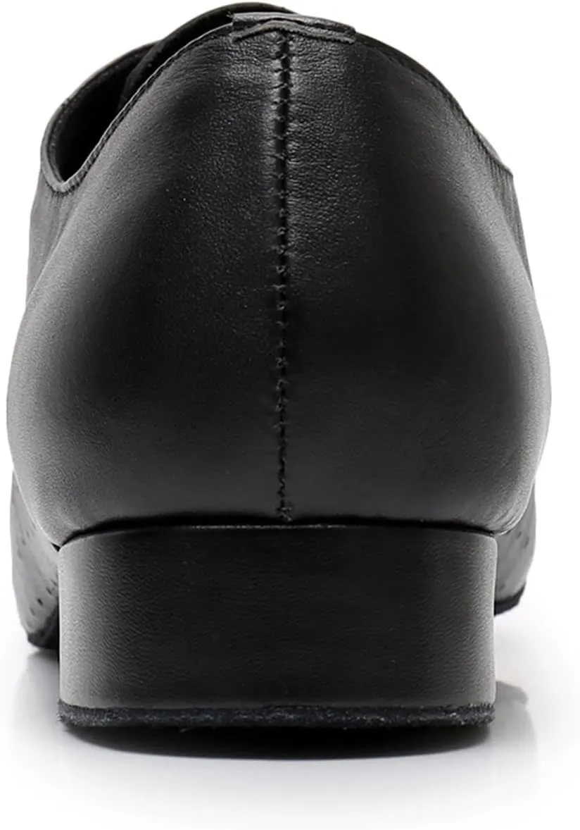 Men's Closed-Toe Ballroom Tango Wedding Performance Practice Professional Dance Shoes