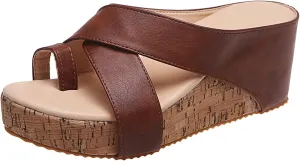 Platform Sandals Women Summer Beach Black Sandals Wedge Heel Slip on Sandals Travel Bohemia Walking Shoes
