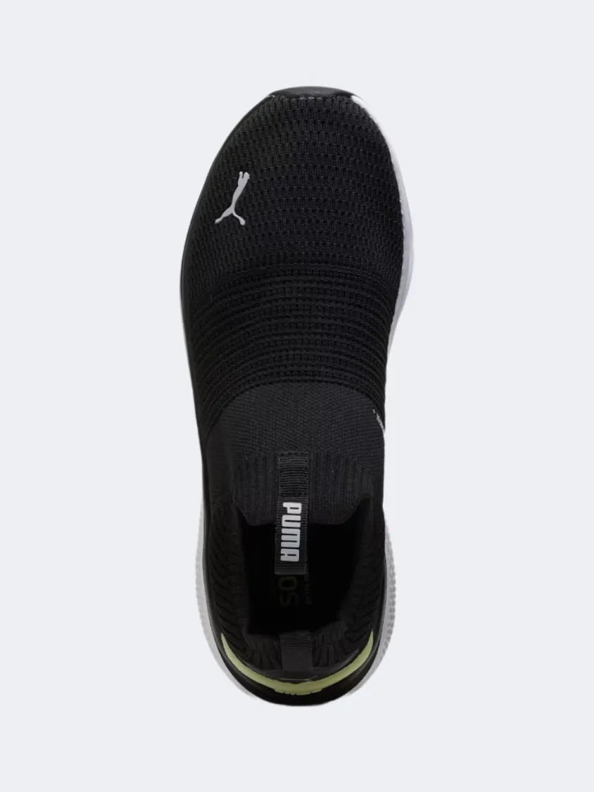 Puma Softride Pro Echo Slip-On Women Running Espadrilles Black/White