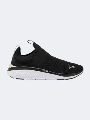 Puma Softride Pro Echo Slip-On Women Running Espadrilles Black/White