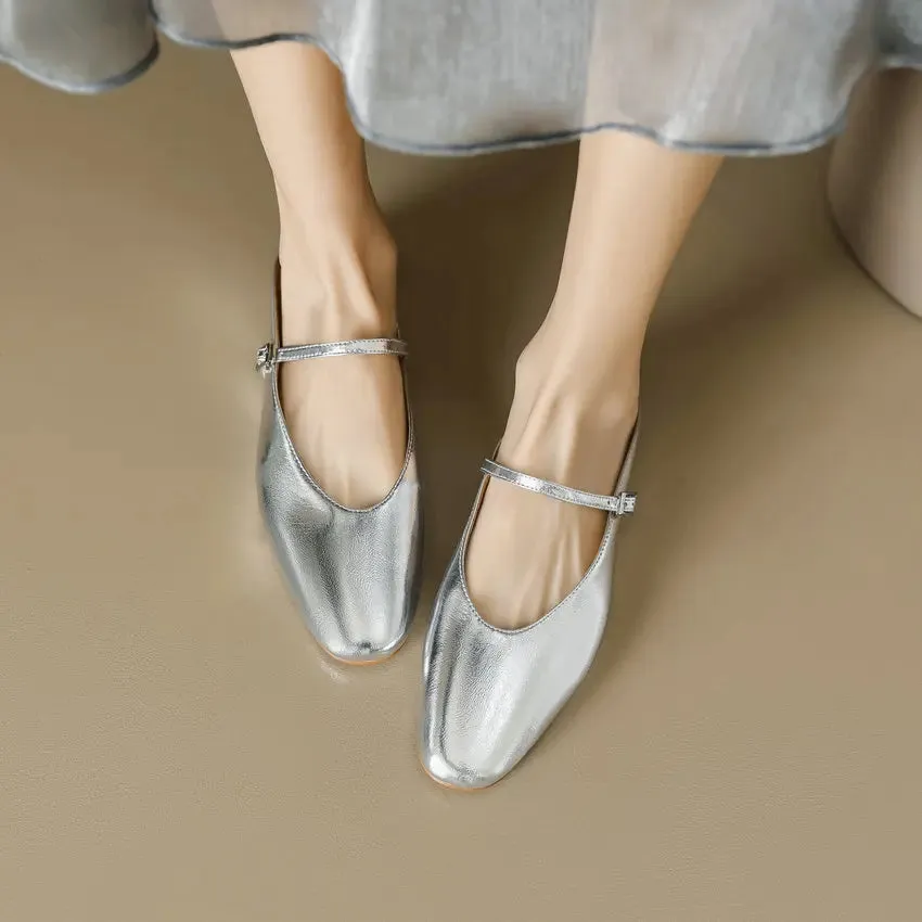 QUTAA 2024 Genuine Leather Slippers Summer Flat Heels Women Sandals Elegant Party Prom Shoes Woman Office Lady Size 34-43