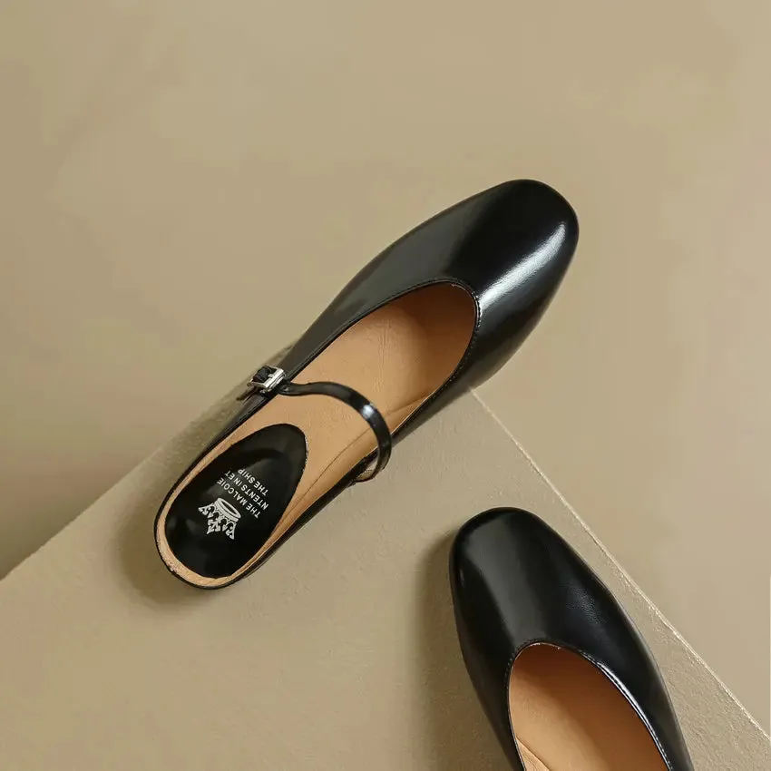 QUTAA 2024 Genuine Leather Slippers Summer Flat Heels Women Sandals Elegant Party Prom Shoes Woman Office Lady Size 34-43
