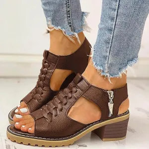 Selene Comfort-Heel Sandals