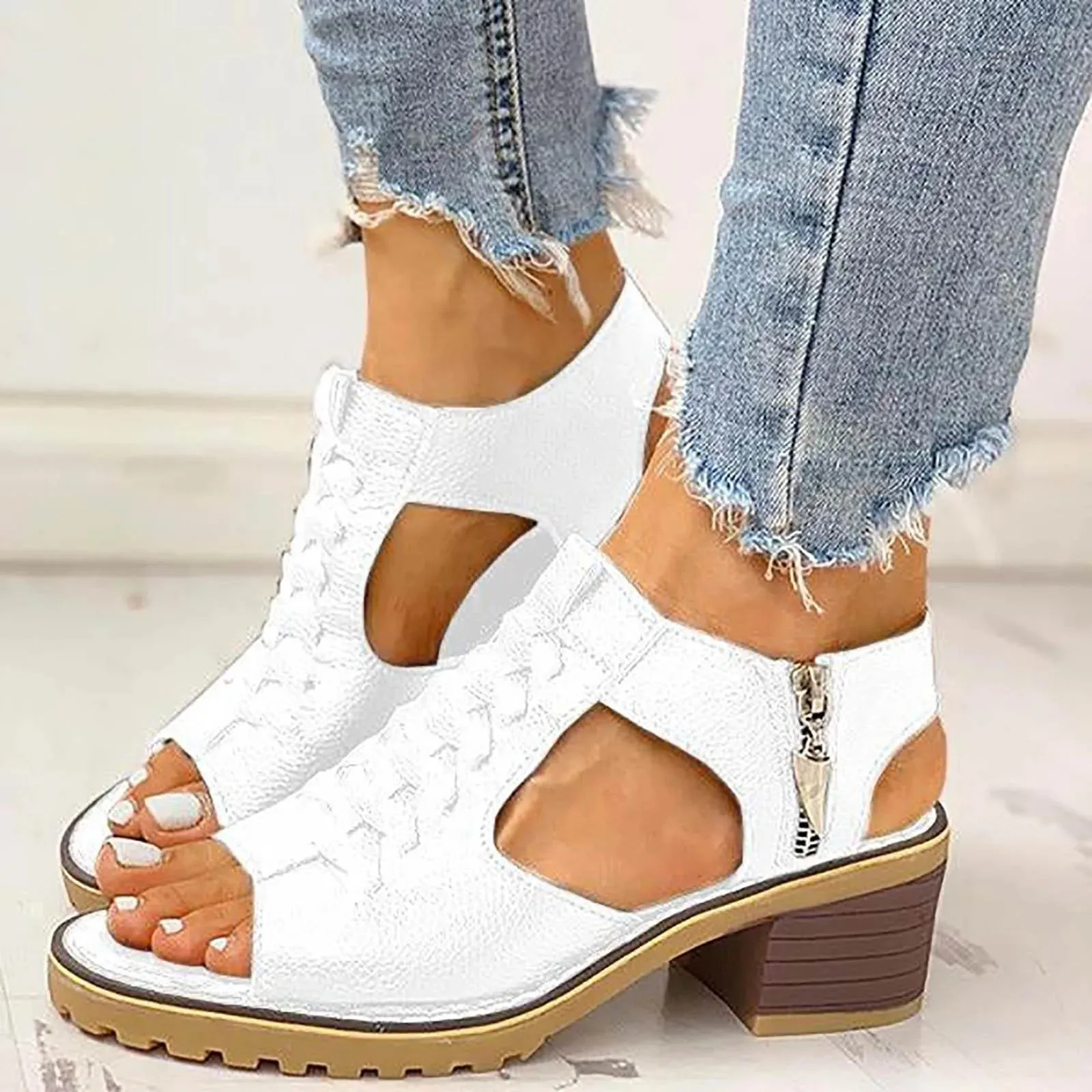 Selene Comfort-Heel Sandals