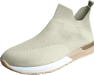 Shoes For Women Sneakers Trendy Athletic Walking Running Shoes Slip On Mesh-Comfortable Athletic Tennis Workout Sneakers