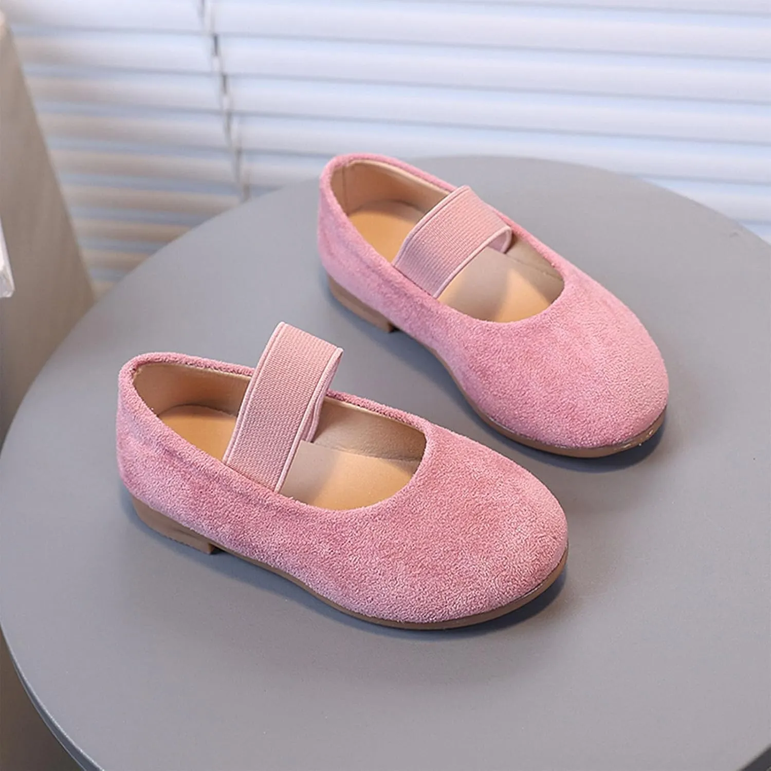 Slides for Girls and Boys Pure Color Simple Princess Shoes For Girls Fashion Trend Single Shoes Comfortable Soft Sole Slip On Closed Toe Princess Costume Summer Dress