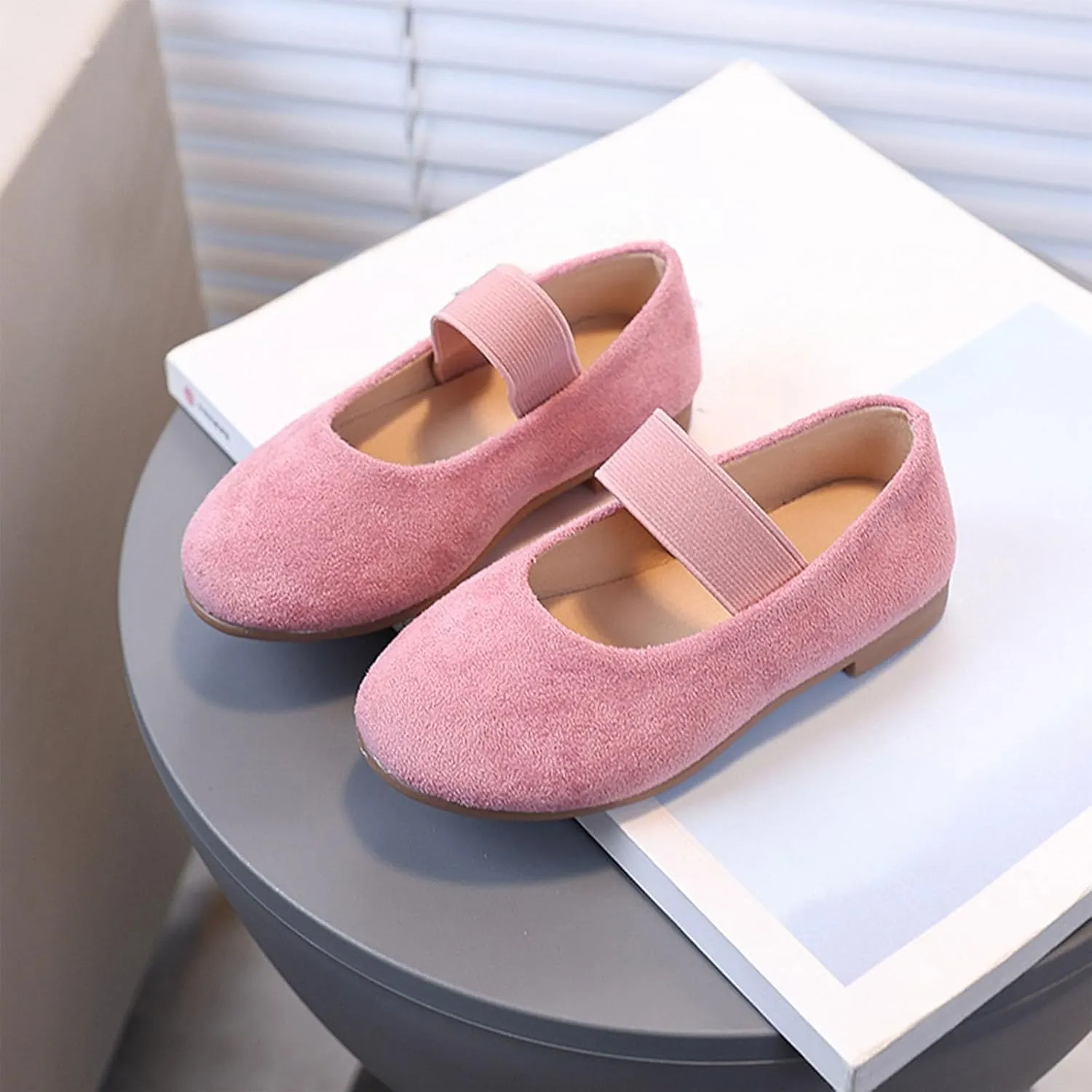 Slides for Girls and Boys Pure Color Simple Princess Shoes For Girls Fashion Trend Single Shoes Comfortable Soft Sole Slip On Closed Toe Princess Costume Summer Dress