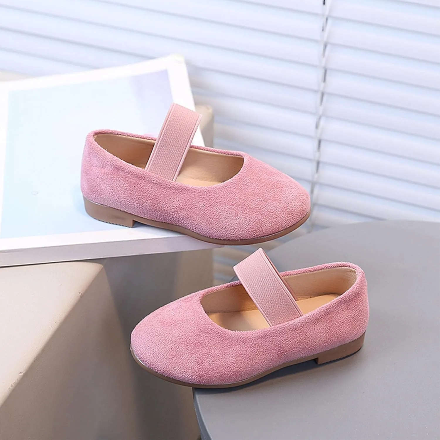 Slides for Girls and Boys Pure Color Simple Princess Shoes For Girls Fashion Trend Single Shoes Comfortable Soft Sole Slip On Closed Toe Princess Costume Summer Dress
