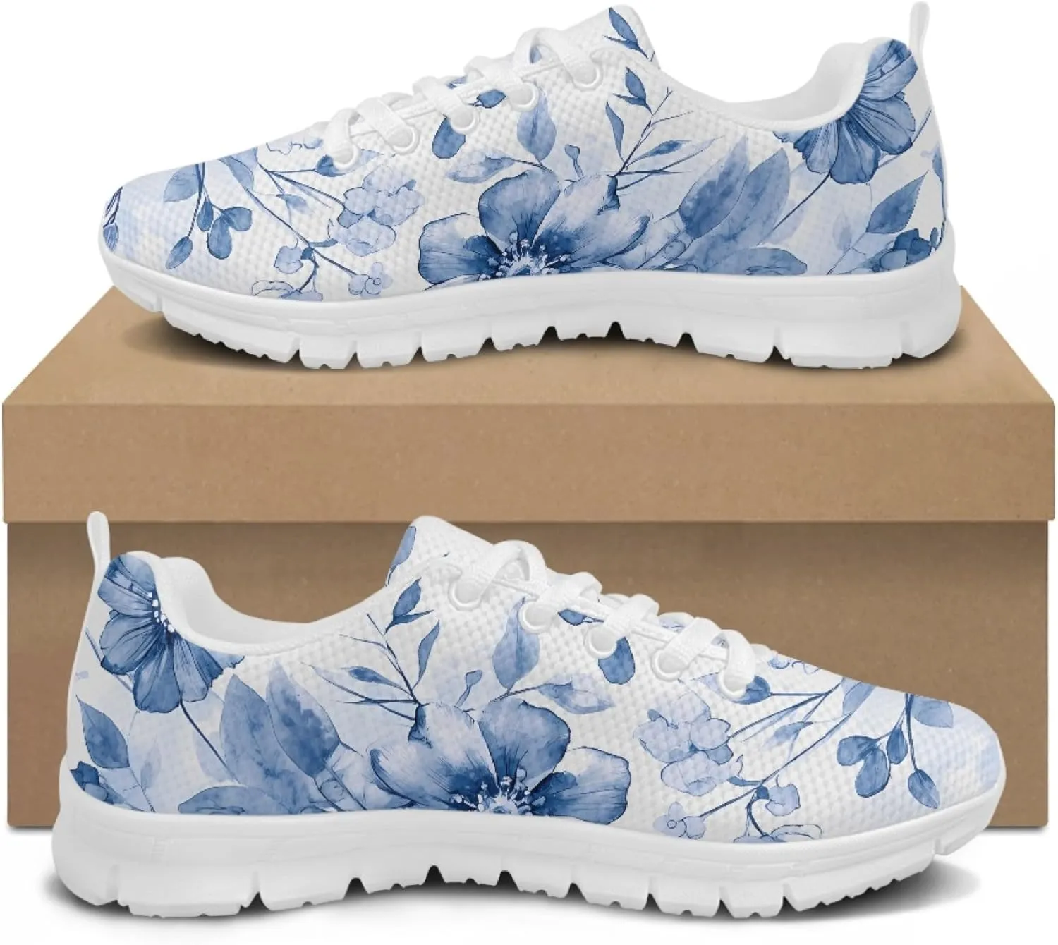 Sports Shoes for Women Trainer Running Travel Sneaker Causal Walking Low Heel Lace Up Teens Adults Sneakers Breathable