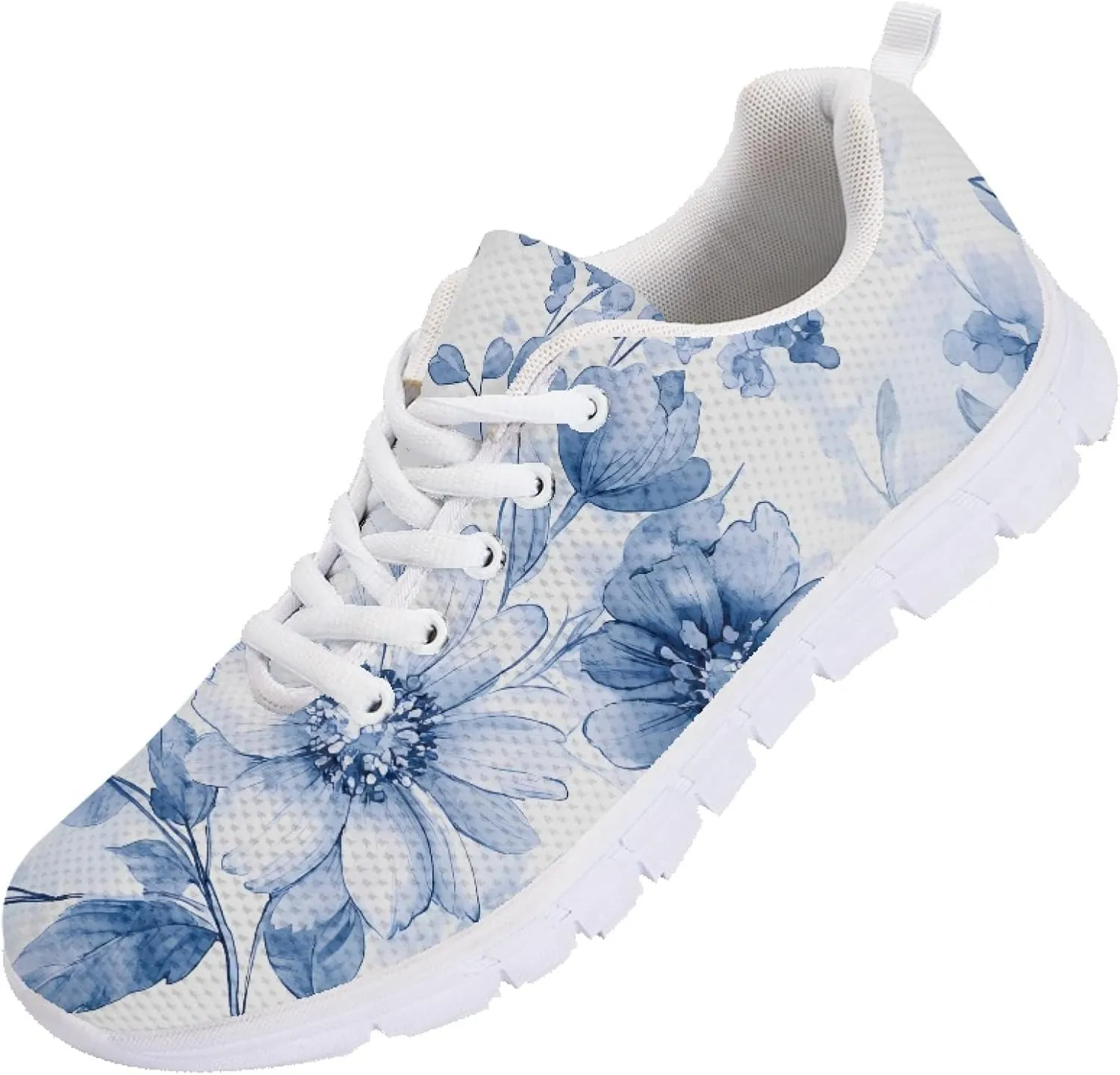 Sports Shoes for Women Trainer Running Travel Sneaker Causal Walking Low Heel Lace Up Teens Adults Sneakers Breathable
