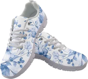 Sports Shoes for Women Trainer Running Travel Sneaker Causal Walking Low Heel Lace Up Teens Adults Sneakers Breathable