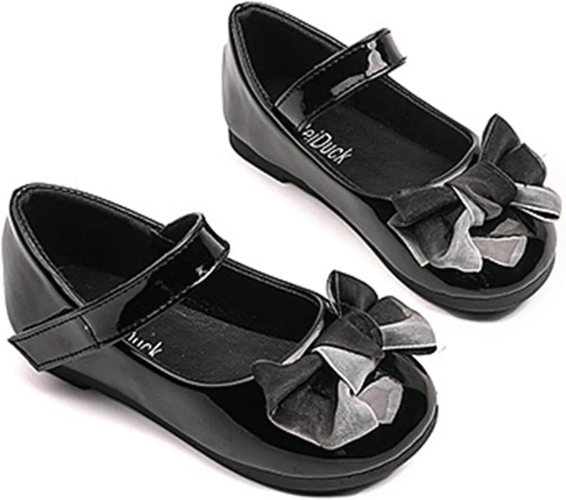 Spring And Autumn Girls Shoes Black Bow Performance Girls Jelly Shoes 0