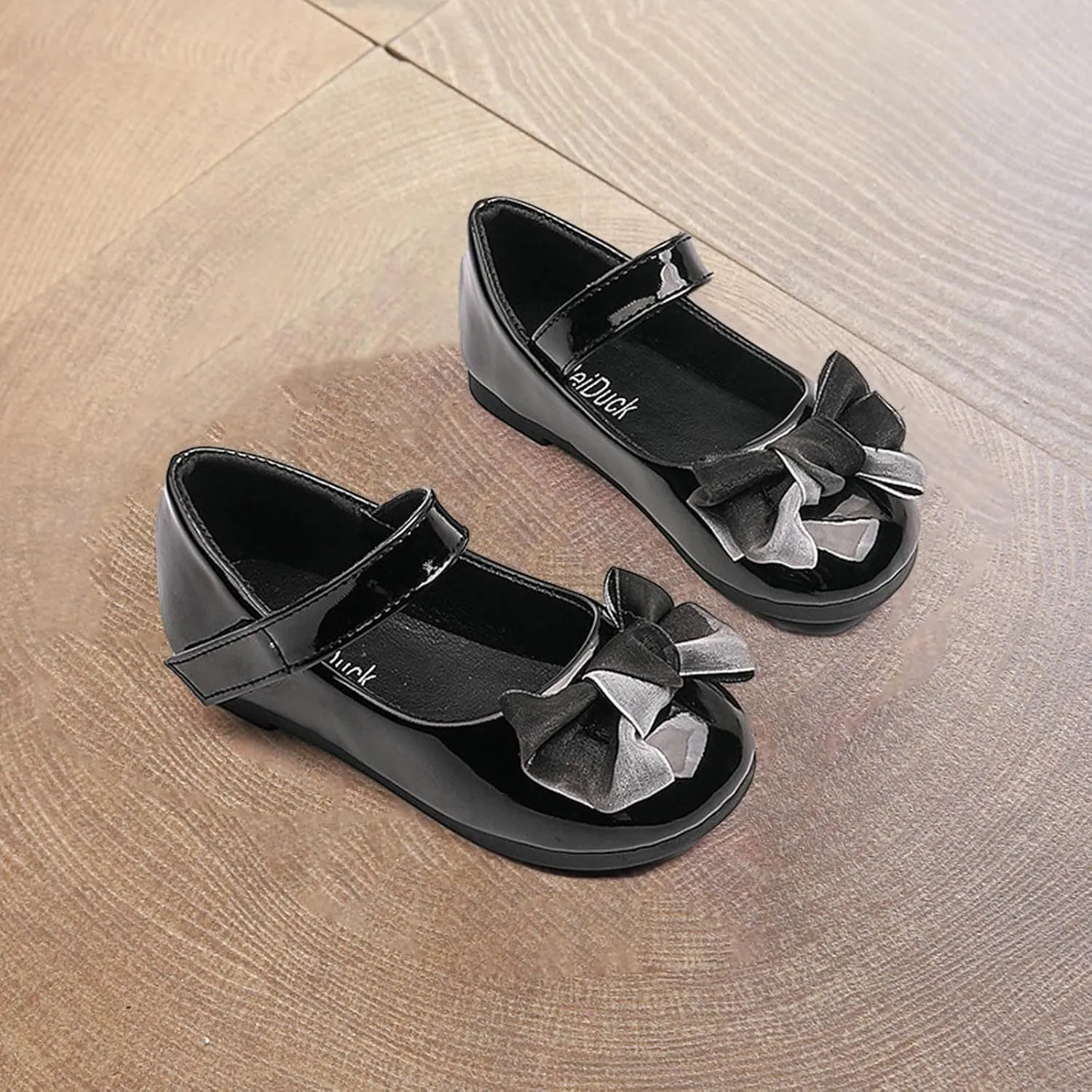 Spring And Autumn Girls Shoes Black Bow Performance Girls Jelly Shoes 0