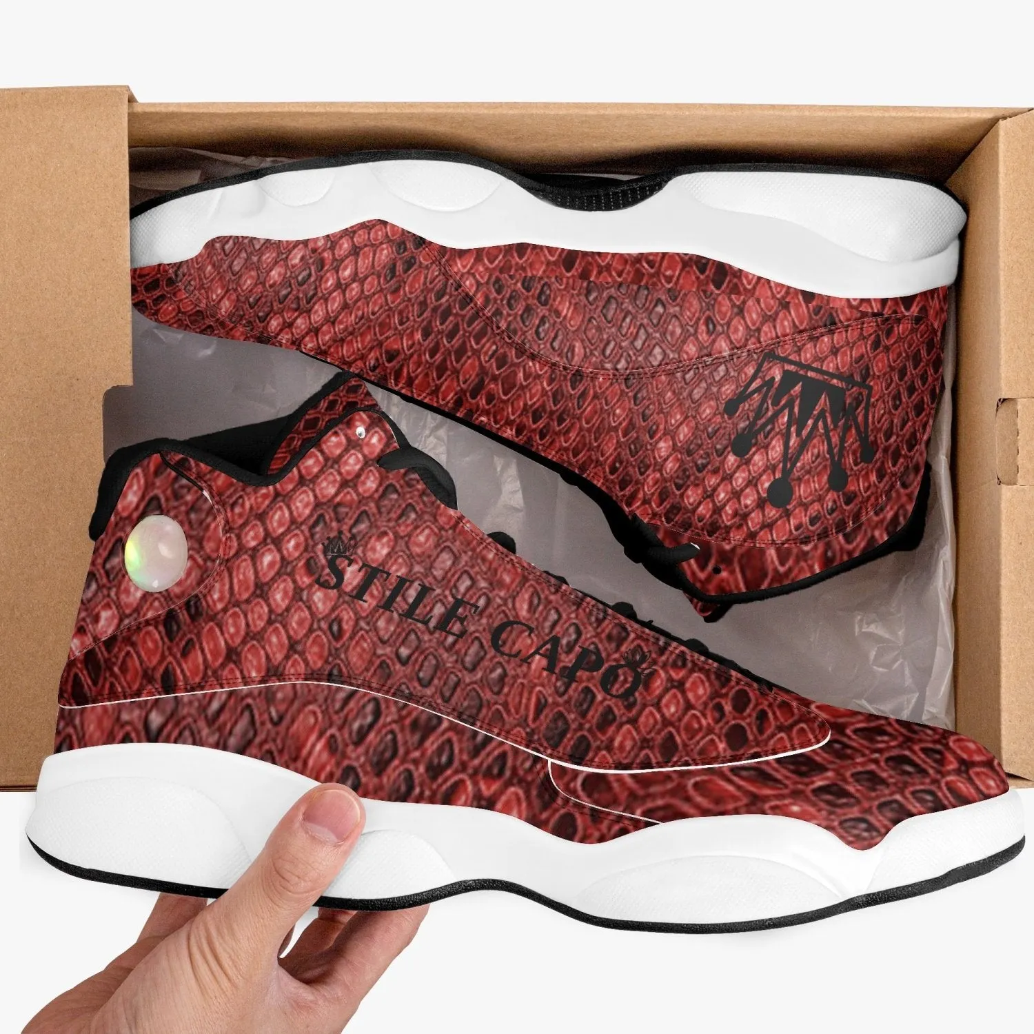 STILE CAPO High-Top Leather Basketball Sneakers