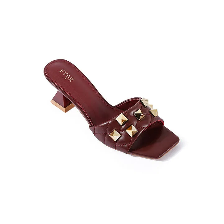 Studded Square Toe Mule BB 10