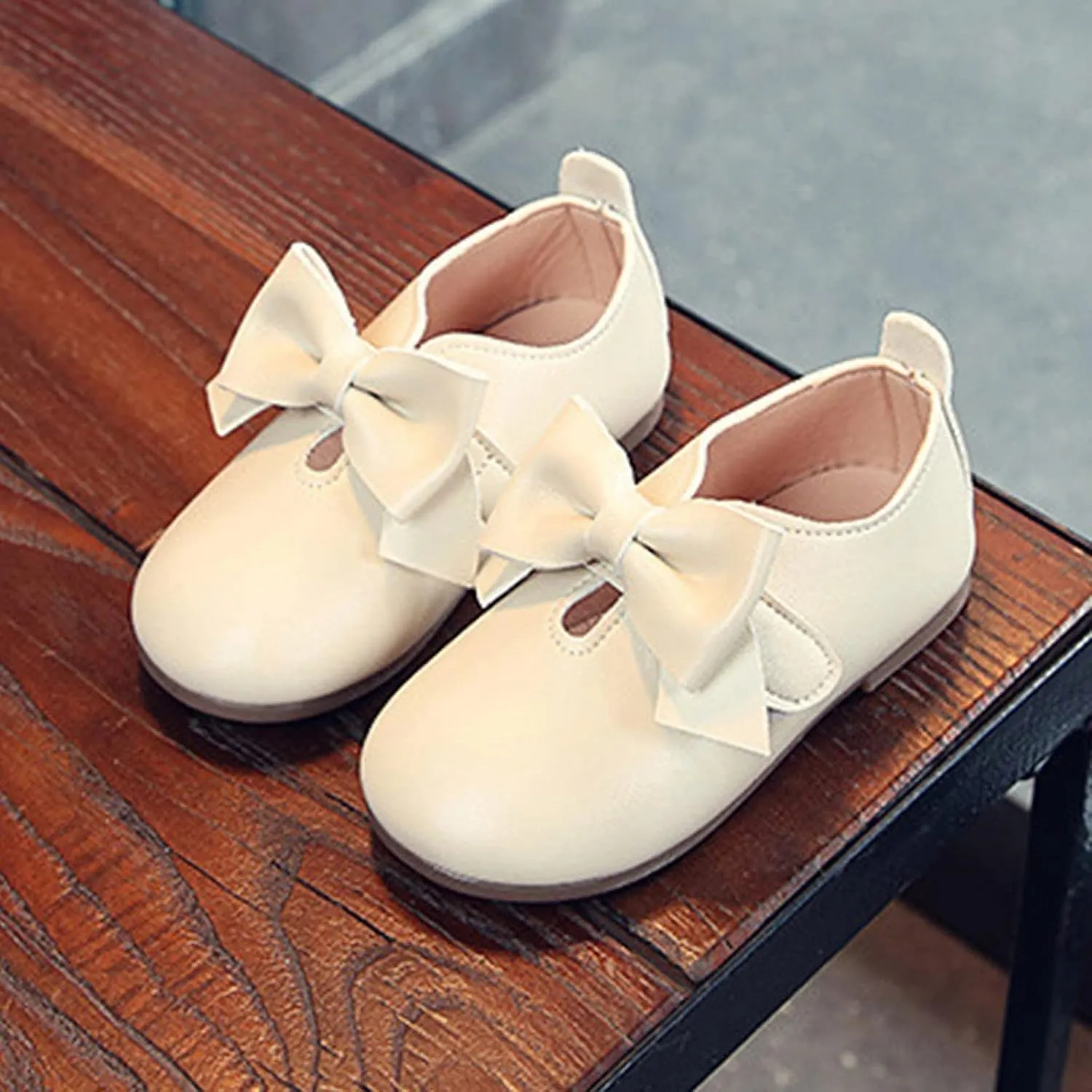 Tall Boots for Girls Fashion Autumn Girls Casual Shoes Flat Light Hook Loop Solid Color Bow Simple Riding Boots Girl