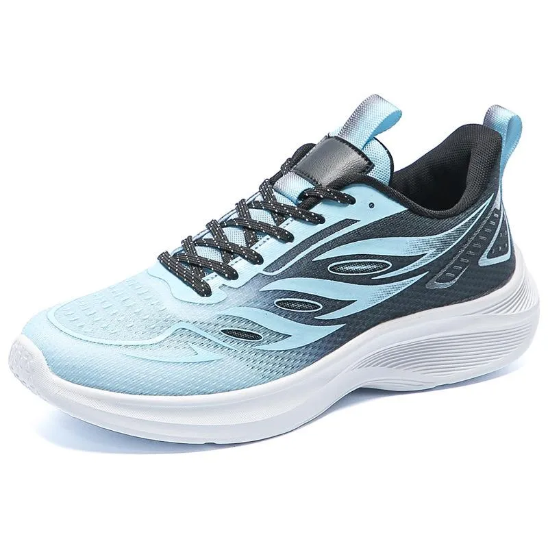 Trendy soft-soled breathable fly-knit casual sneakers