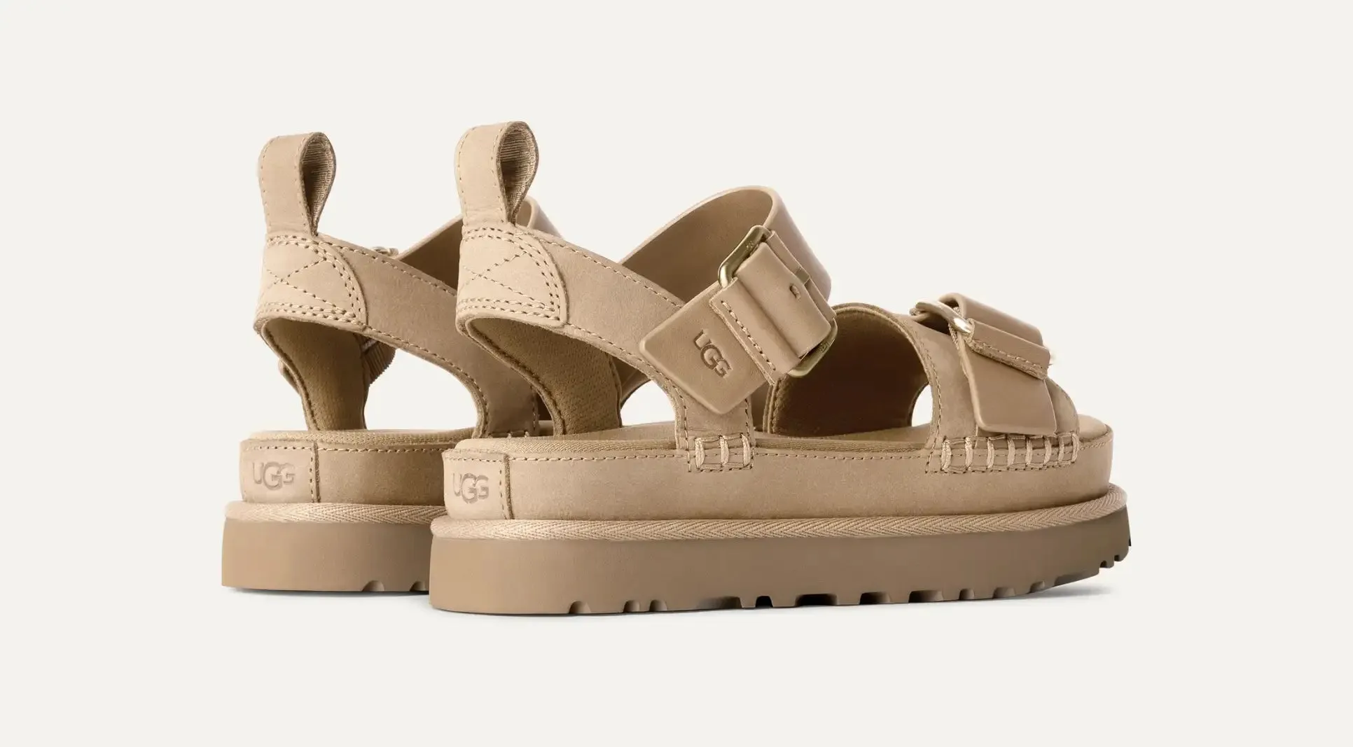 Ugg: W Goldenstar Villa Sandal in Mustard Seed