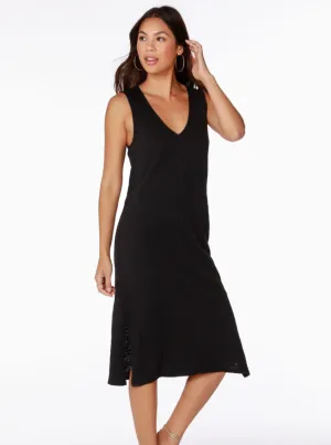 V-Neck Tank Dress [BLACK BLK-53C-36178]