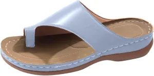 Wedge Sandals for Women Comfortable Orthopedic Sandals Dressy Summer Casual Walking Flip Flops Arch Support Sandal Slip on Beach Shoes Vacation Slippers