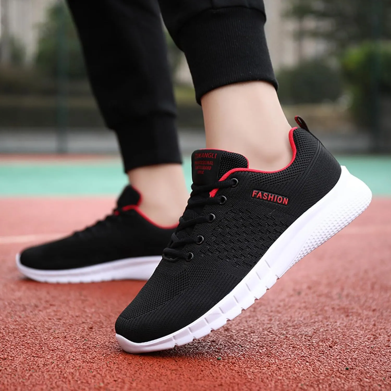 Wide Walking Shoes for Men Comfortable Breathable Stretch Canvas Slip on Sneaker Arch Support Plantar Fasciitis
