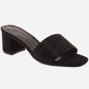 Women "Zoey" comfy slipon block heel sandals