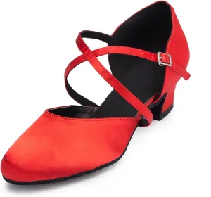 Women's Closed-Toe Ballroom Latin Party Wedding Performance Dance Shoes