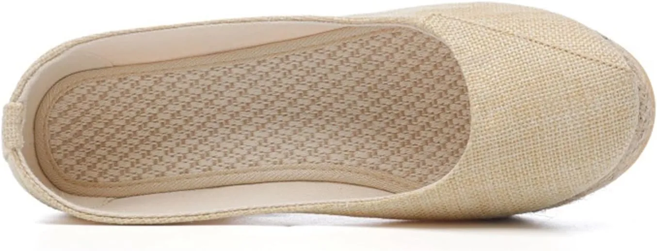 Womens Espadrilles Comfortable Arch Support Orthopedic Slip On Backless Garden Clogs Sandals Breathable Closed Toe Platform Wedge Sandals Fashion Dressy Business Casual Shoes