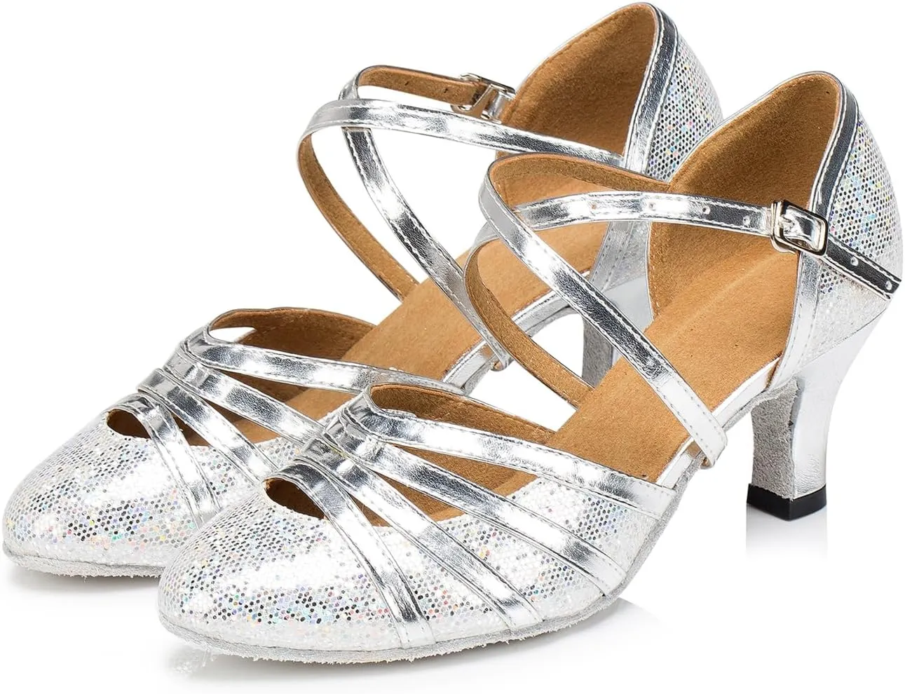 Women's Fashion Ballroom Latin Samba Party Wedding Performance Professional Dance Shoes