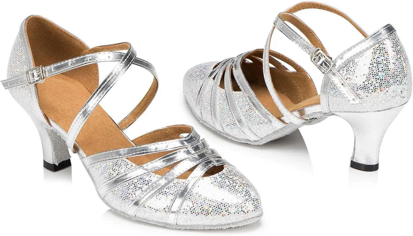 Women's Fashion Ballroom Latin Samba Party Wedding Performance Professional Dance Shoes