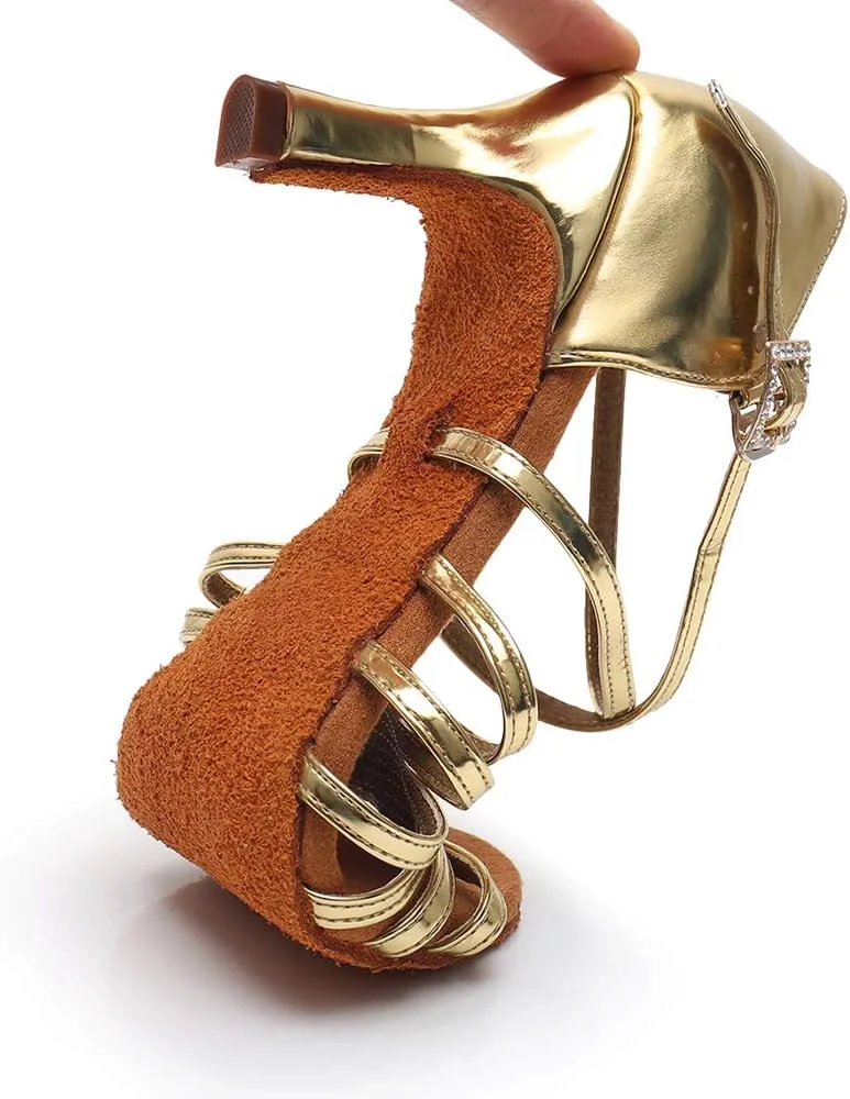Women's Latin Dance Shoes Salsa Professional Ballroom Practice Performance Dancing Shoes