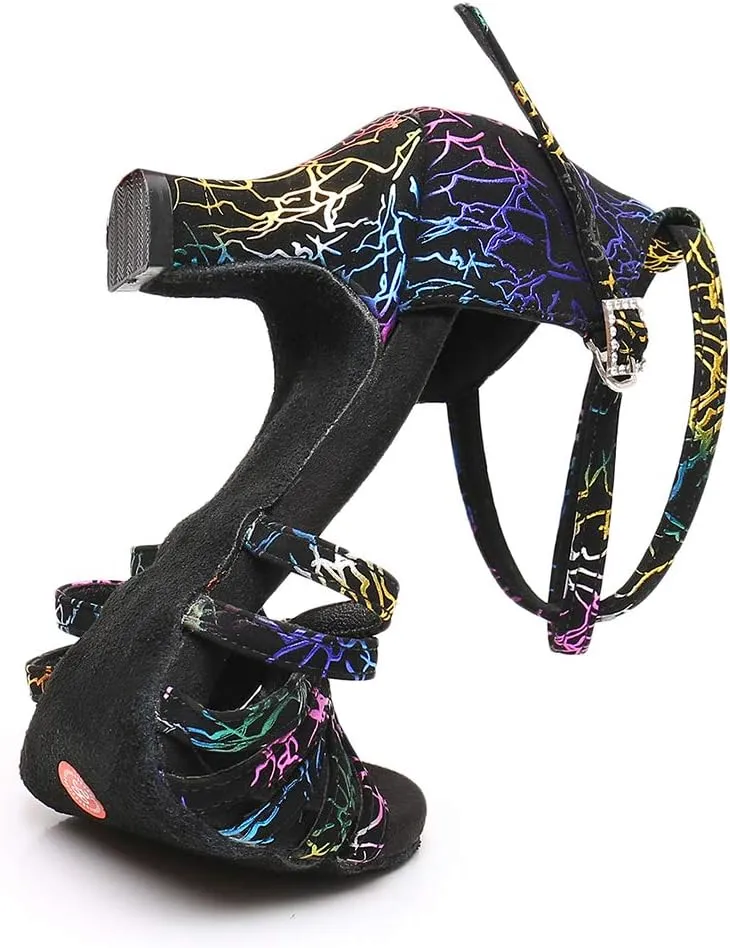 Women's Latin Dance Shoes Salsa Professional Ballroom Practice Performance Dancing Shoes