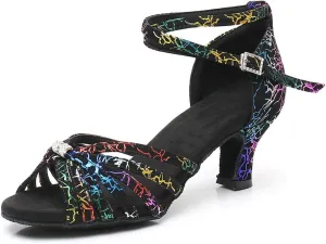 Women's Latin Dance Shoes Salsa Professional Ballroom Practice Performance Dancing Shoes