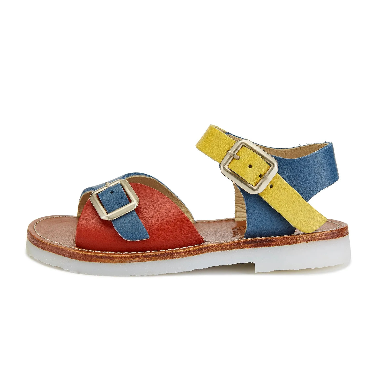 Young Soles Sonny Multi-Block Retro Sandals